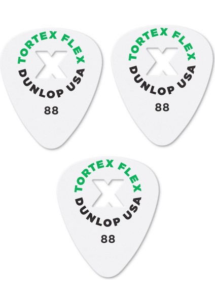 428X0.88 Gitar Pena 3 Adet (0.88 Mm) Tortex Flex x