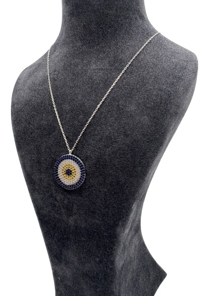 Gümüş Nazar Boncuklu Kolye fiyatları