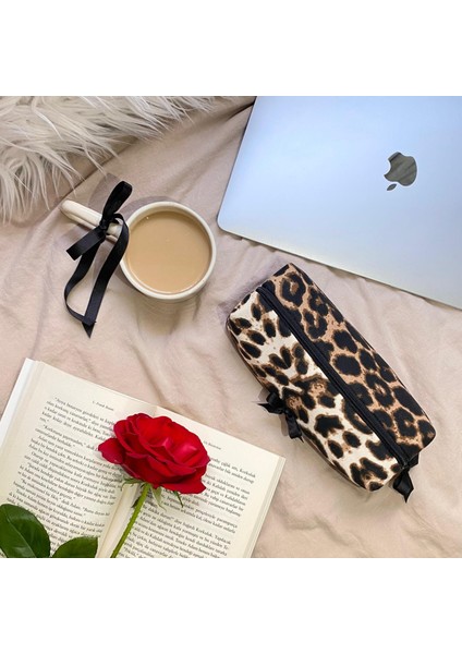 Leopar Desenli Kalemlik/makyaj Çantası fiyatları