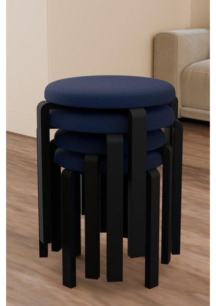 Vera Puf 4'lü Lacivert