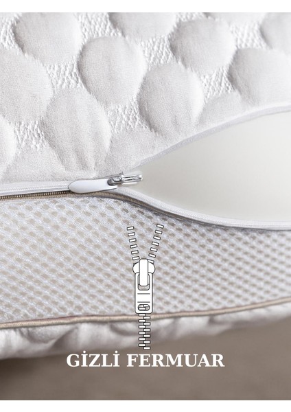 Kolajen Collagen Güzellik Yastığı, Ortopedik Orijinal Döküm Bütün Sünger Visco Omuz/boyun Destekli Yastık fırsatları