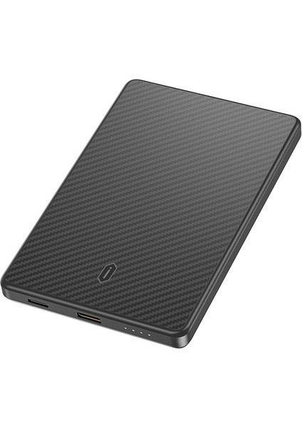 WI-P072 Pd 20W M-Safe Şarj Özellikli Ultra Ince Aramid Fiber Powerbank 15W 5000MAH Siyah fırsatları