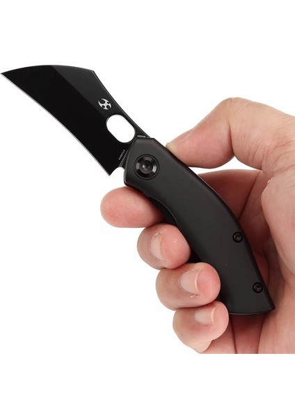 Osprey | Başparmak Deliği Bıçağı | Siyah Titanyum Sap | CPM-S35VN Çelik Çakı | K2087A3 fırsatları