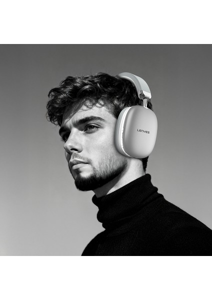 LH87 Tws Kulak Üstü Bluetooth Kulaklık V5.3 Gümüş modelleri