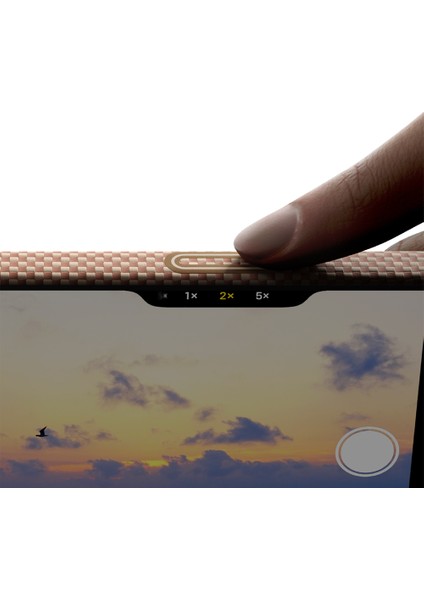 iPhone 17 Pro Uyumlu Kılıf M-Safeli Aramid Fiber Pitaka Glints Of Gold Ultra Slim Serisi Kapak Gold