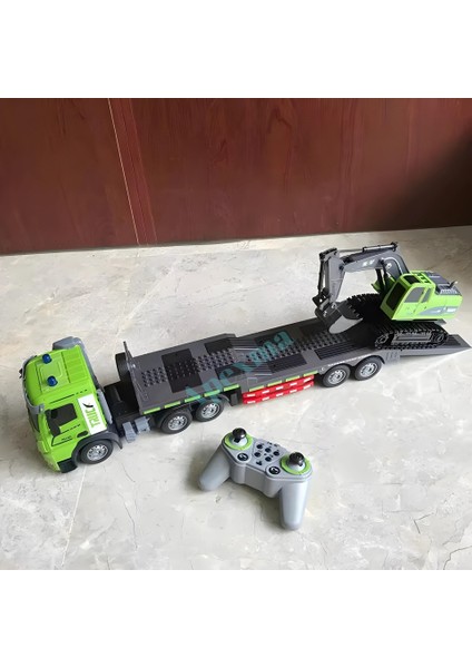 2.4ghz Uzaktan Kumandalı 1:12 Ölçek Işıklı ve Sesli Kepçe Taşıyan Tır - Oyuncak 3.7V Şarjlı Kepçe ve Tır indirimleri