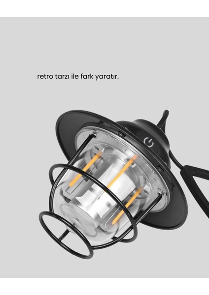 Bfs Retro Kamp Lambası Su Geçirmez Taşınabilir Gece Işığı Uzun Pil Ömürlü indirimleri