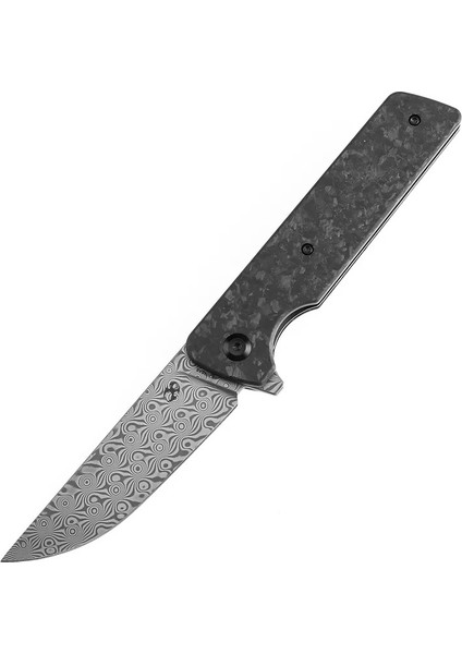 Anomaly | Flipper Bıçak | Shred Karbon Fiber Sap | Damascus Çelik Çakı | K2038A6 fiyatları