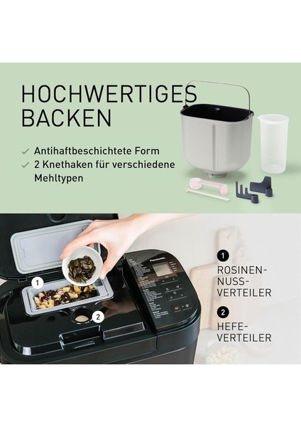 SD-YR2540 Profesyonel Otomatik Akıllı Ekmek Yapma Makinesi -“32 Program – Fırıncı Seviyesinde Sonuçlar” fırsatları