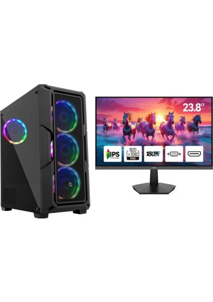 Game Ryzen 5 7500F 16GBDDR5 500GBSSD 8gb RTX5060 Freedos Oyuncu Bilgisayarı