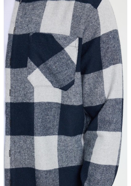 Erkek Regular Fit Klasik Fit Kareli Cepli Oduncu Gömlek modelleri