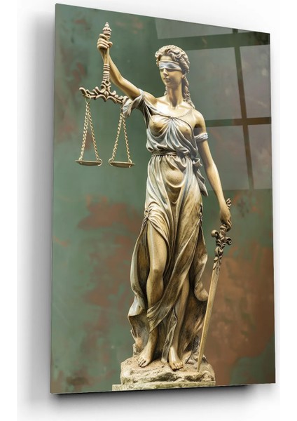Avukat Ofisine Hediye Themis Heykeli Adalet Heykeli Kırılmaz Cam Tablo Ev Ofis Iş Yeri Hediryesi