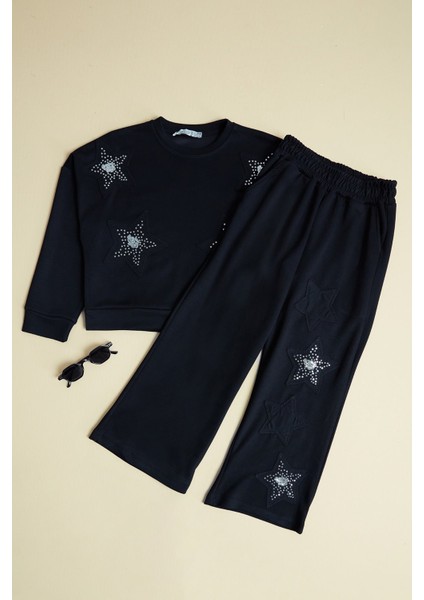 Yıldız Nakışlı 2 Li Kız Çocuk Takım modelleri