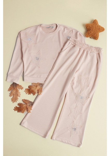 Yıldız Nakışlı 2 Li Kız Çocuk Takım modelleri