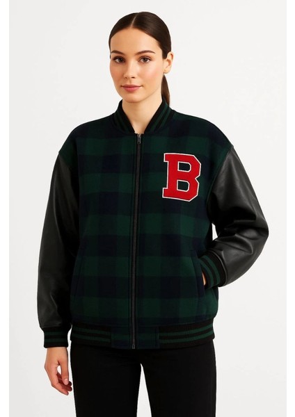 Kolları Suni Deri Içi Astarlı Oduncu Kolej Içi Ceket modelleri