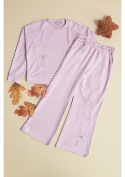 Yıldız Nakışlı 2 Li Kız Çocuk Takım modelleri