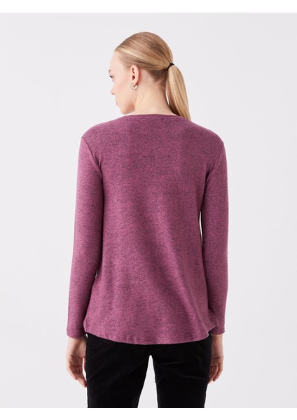 Yeni Sezon Bisiklet Yaka Düz Uzun Kollu Kadın Bluz indirimleri