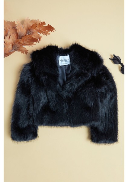 Astarlı Şal Yaka Kız Çocuk Suni Kürk modelleri