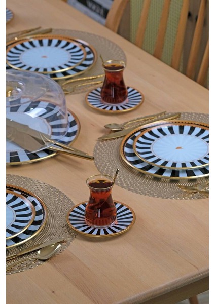 Black Line 12 Parça 6 Kişilik Çay Bardağı fiyatları