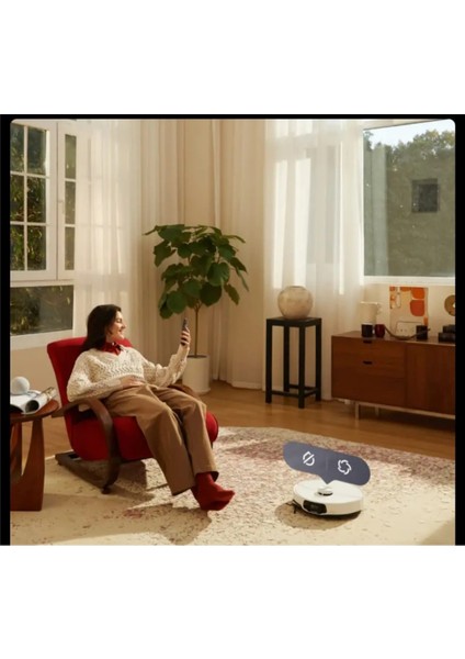 S8 Maxv Ultra Beyaz Çöp Istasyonlu Akıllı Robot Süpürge