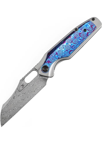 Tuckamore | Başparmak Delikli | Bıçak Titanyum ve Timascus Sap | Damascus Çelik Çakı | Timascus Klipsli | K1052A7 fiyatları