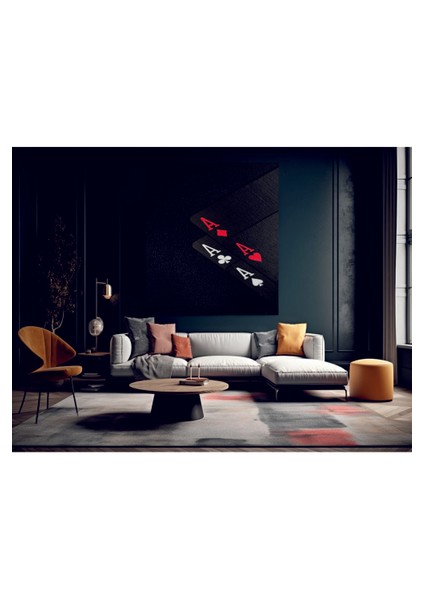 As Kartları Dekoratif Temperli Cam Üzerine Tablo Sevgilinize Yılbaşı Hediye fiyatları