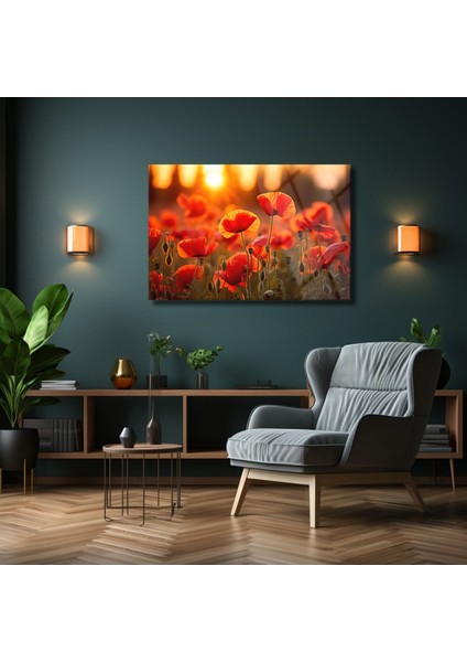 Haşhaş Çiçeği Duvar Dekoru , Gelincik Çiçeği Cam Tablo , Canlı Renkler , Yüksek Kalite, Temperli Cam fırsatları