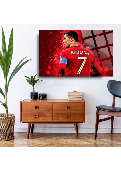 Ronaldo Genç Odası Için Lüks 4mm Kırılmaz Temperli Yüksek Çözünürlüklü Cam Tablo fiyatları