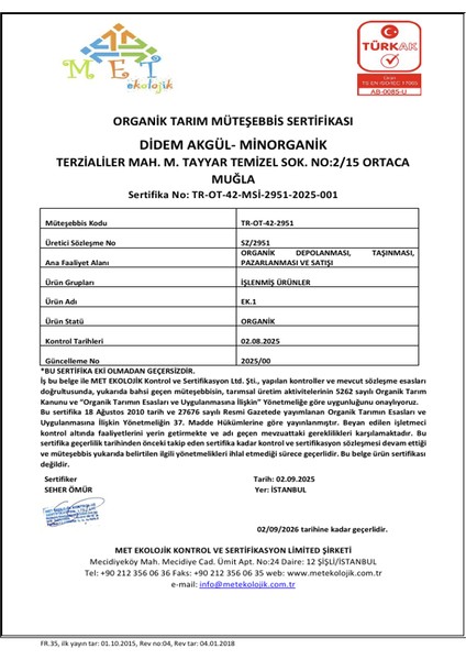 Organik Tahin 3'lü Paket (3X300GR) Pestisit Analizli fırsatları