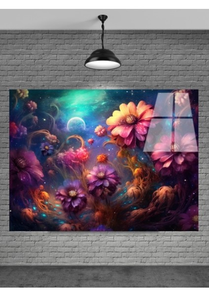 Sevilen Seri Çiçek Cam Tablo Ev Dekorasyon,balkon Dekorasyonu,dekoratif,duvar Tablo,mutfaktabl