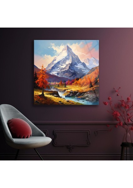 Manzara Cam Tablo , Doğa Duvar Dekoru , Soyut Tablo , Temperli Cam Üzeri Uv Baskı , Asılmaya Hazır fiyatları