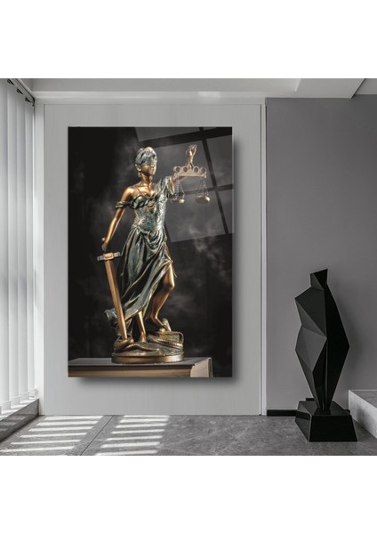 Avukat Ofisine Hediye Themis Heykeli Adalet Heykeli Kırılmaz Cam Tablo Ev Ofis Iş Yeri Hediryesi