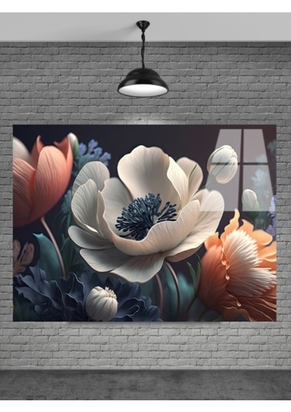 Sevilen Seri Çiçek Cam Tablo Ev Dekorasyon,balkon Dekorasyonu,dekoratif,duvar Tablo,mutfaktabl