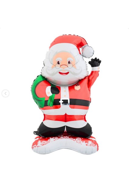 Ayaklı Gözlüklü Noel Baba Folyo Balon modelleri