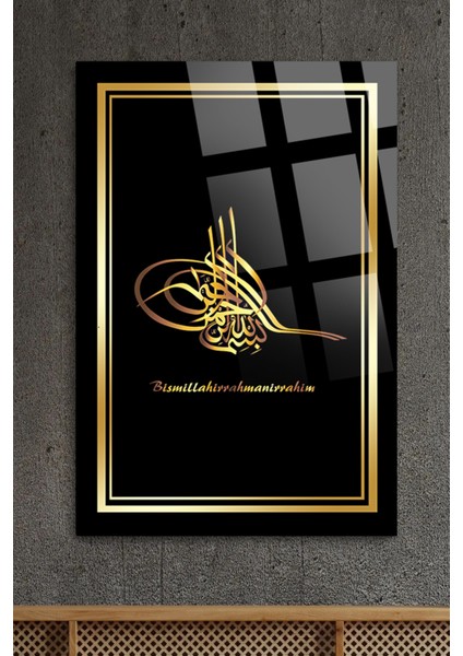 Gold Osmanlı Tuğrası Osmanlı Padişah Tablo Lüks Kırılmaz Cam Tablo Ev Ofis Iş Yeri Hediryesi fiyatları