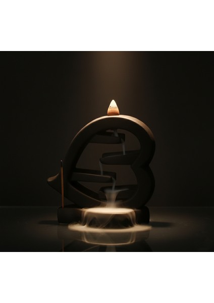 Kalp Temalı Geri Akış Tütsüsü, Ev Dekorasyon, Obje, Biblo, Aşk, Tasarım. fırsatları