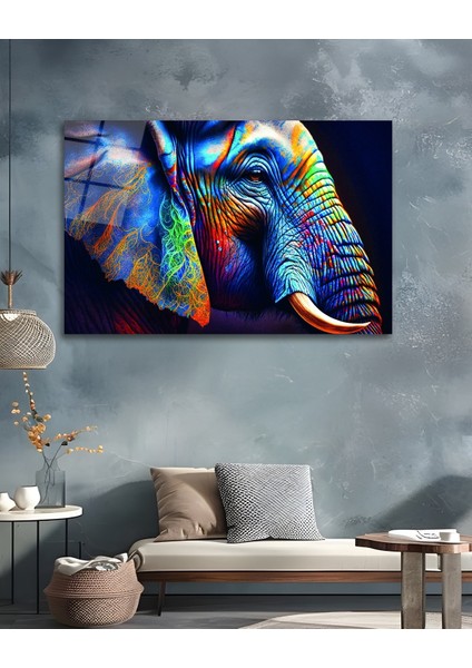 Rengarenk Fil Cam Tablo indirimleri