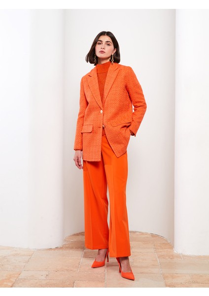 Yeni Sezon Kendinden Desenli Uzun Kollu Kadın Ceket fiyatları