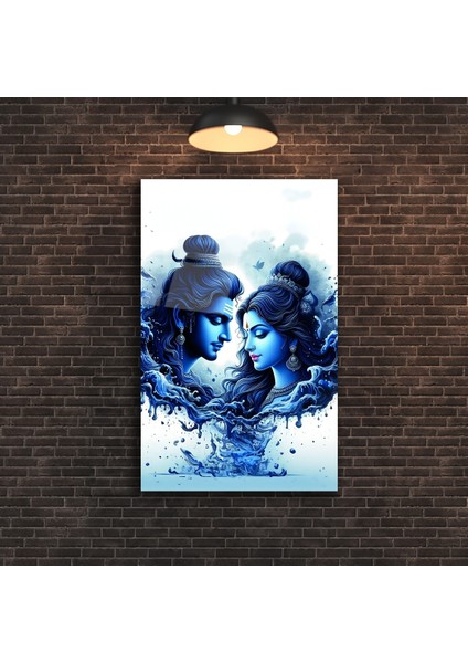 Rengarenk Dünya Haritası Cam Tablo