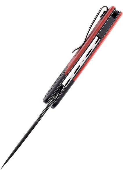 Reverie | Siyah ve Kırmızı G10 Sap | Siyah Taş Yıkama 154CM Çelik Çakı | T2025B6 fırsatları