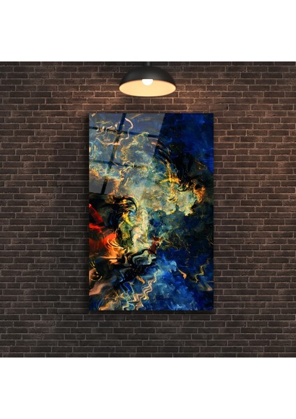 Rengarenk Elma Cam Tablo