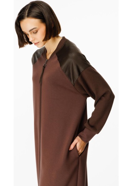 Mix Garni Detaylı Örme Kap Ferace-Kahve fırsatları