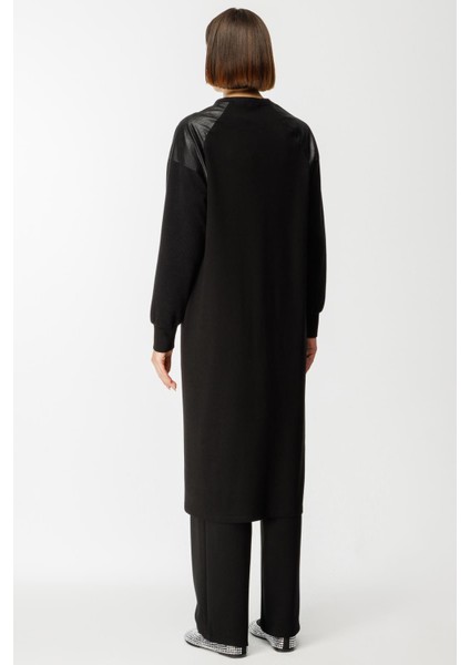 Mix Garni Detaylı Örme Kap Ferace-Siyah indirimleri