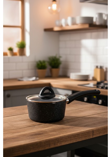 Melcor 9 Parça Granit Tencere Seti Siyah indirimleri