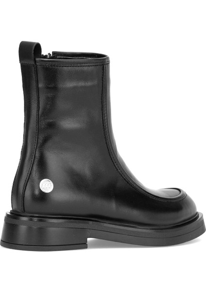 D25KB-8150 Kadın Hakiki Deri Düz Bot Siyah fırsatları