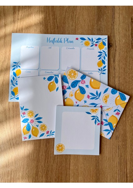 Planlayıcı Set Desenli 50 Yp. + Zarf