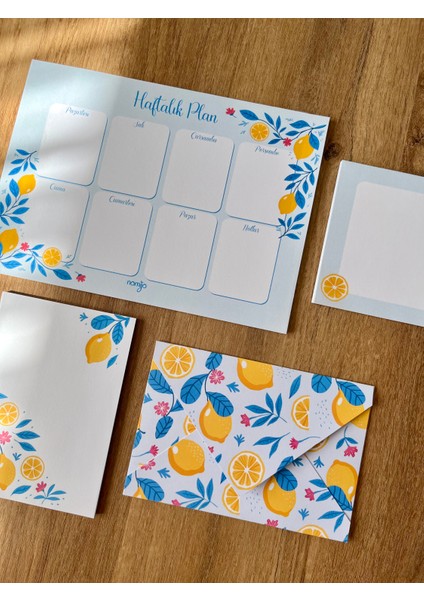 Planlayıcı Set Desenli 50 Yp. + Zarf fiyatları