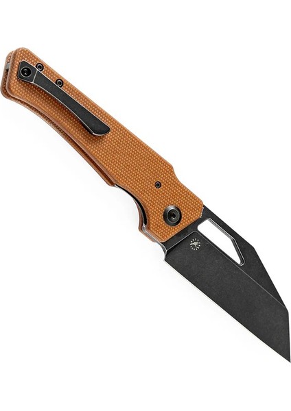 Egress | Kahverengi Micarta Sap | Saten Siyah Taş Yıkama CPM-S35VN Çelik Çakı | K1033A2 modelleri