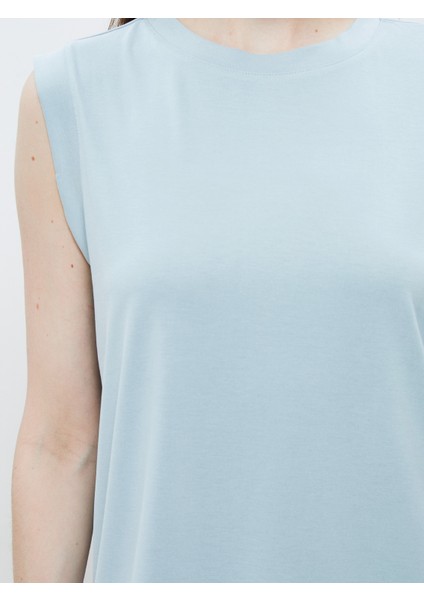 Bisiklet Yaka Modal Karışımlı Kadın Atlet modelleri