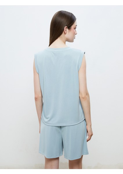 Bisiklet Yaka Modal Karışımlı Kadın Atlet fırsatları